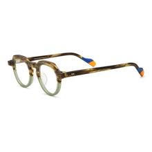 Load image into Gallery viewer, 54702 Round Retro Acetate Optical Glasses Frames Men Women Splicing Glasses Prescription Frame