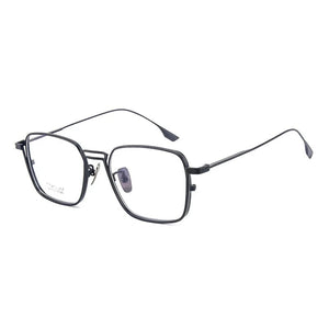 54mm Men’s Eyeglasses Pure Titanium Quality Square Myopia Hyperopia Eyewear Reading Glasses Anti Reflective 45mm High Full Frame