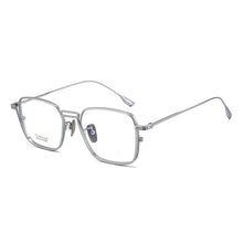 Load image into Gallery viewer, 54mm Men’s Eyeglasses Pure Titanium Quality Square Myopia Hyperopia Eyewear Reading Glasses Anti Reflective 45mm High Full Frame