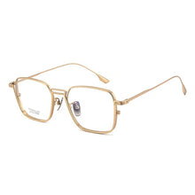 Load image into Gallery viewer, 54mm Men’s Eyeglasses Pure Titanium Quality Square Myopia Hyperopia Eyewear Reading Glasses Anti Reflective 45mm High Full Frame