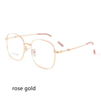 54mm Round Glasses Clear Lens Fashion Gold Round Metal Frame Optical Men Women Eyeglass Frame  Glasses  2013