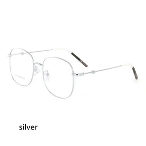54mm Round Glasses Clear Lens Fashion Gold Round Metal Frame Optical Men Women Eyeglass Frame  Glasses  2013