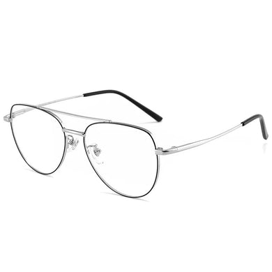 54mm Ultra pure titanium full frame circular glasses frame for men and women anti blue light prescription glasses frame 9031