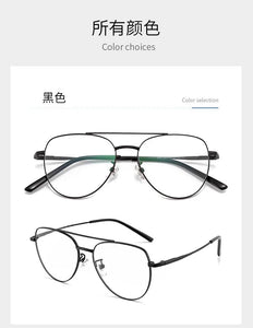 54mm Ultra pure titanium full frame circular glasses frame for men and women anti blue light prescription glasses frame 9031