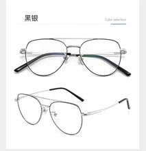 Load image into Gallery viewer, 54mm Ultra pure titanium full frame circular glasses frame for men and women anti blue light prescription glasses frame 9031
