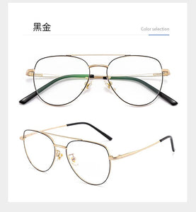 54mm Ultra pure titanium full frame circular glasses frame for men and women anti blue light prescription glasses frame 9031
