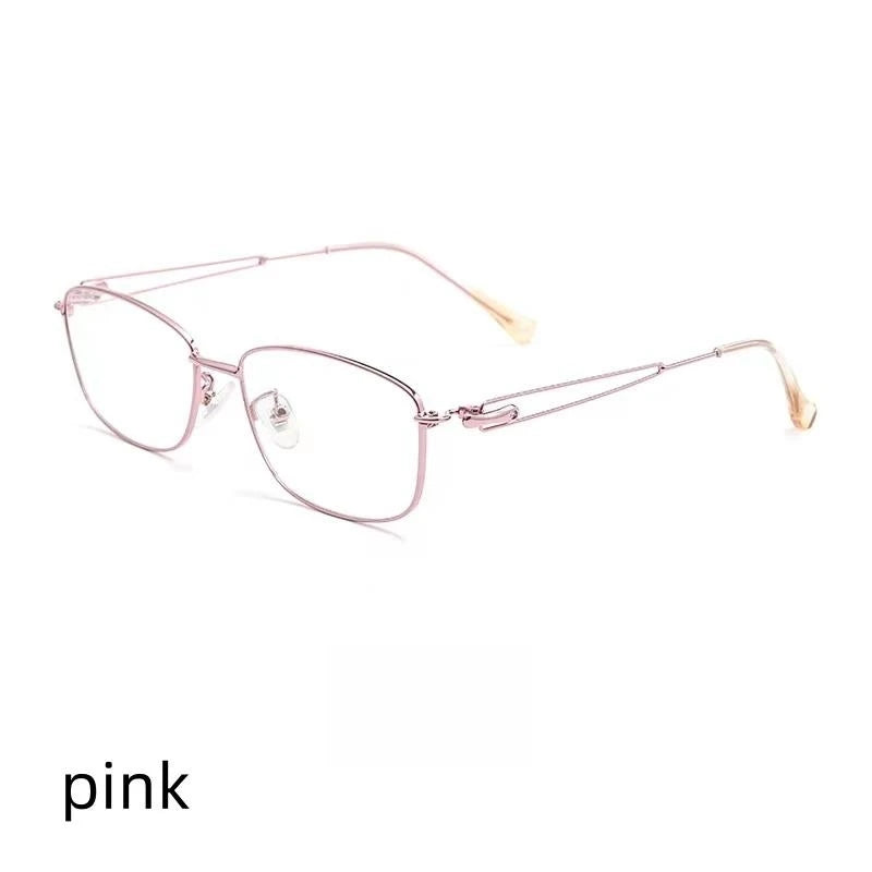 54mm    Women titanium alloy Eyeglasses Glasses Designed Elegant Spectacle High Grade Prescription Eyeglasses  8550SN