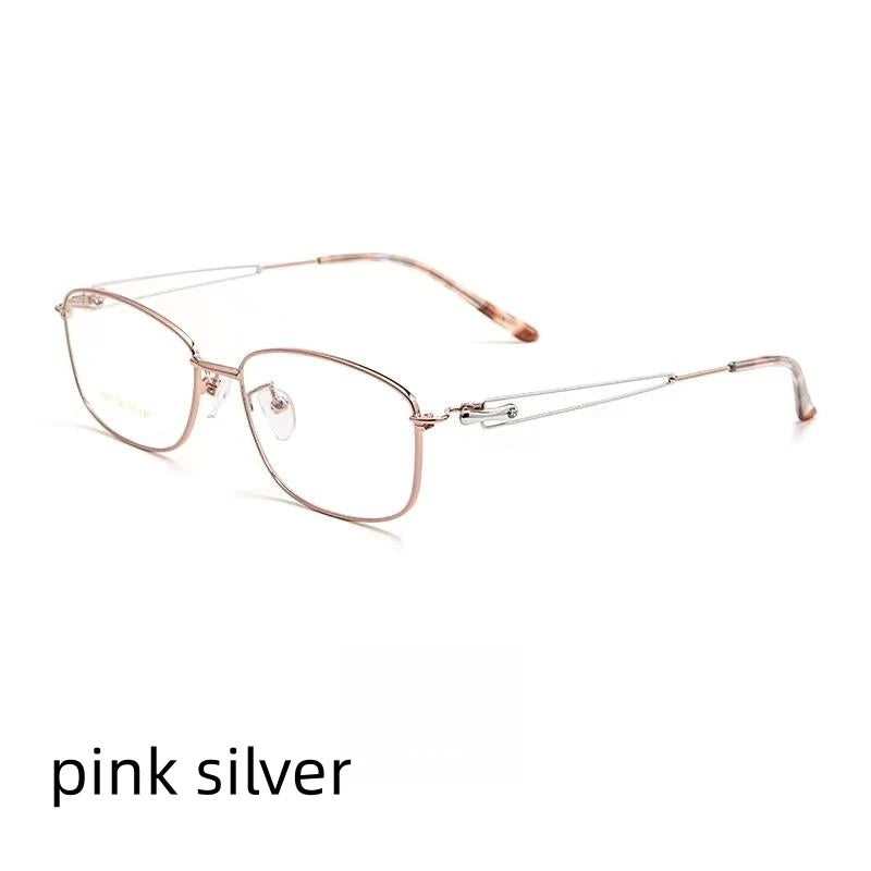 54mm    Women titanium alloy Eyeglasses Glasses Designed Elegant Spectacle High Grade Prescription Eyeglasses  8550SN