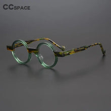 Carica l&#39;immagine nel visualizzatore di Gallery, 55104 Round Small Frame Colored Plate Glasses Frame Men&#39;s and Women&#39;s Retro Style Steampunk Glasses Prescription Glasses