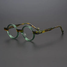 Carica l&#39;immagine nel visualizzatore di Gallery, 55104 Round Small Frame Colored Plate Glasses Frame Men&#39;s and Women&#39;s Retro Style Steampunk Glasses Prescription Glasses