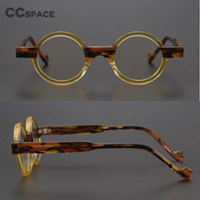 Carica l&#39;immagine nel visualizzatore di Gallery, 55104 Round Small Frame Colored Plate Glasses Frame Men&#39;s and Women&#39;s Retro Style Steampunk Glasses Prescription Glasses