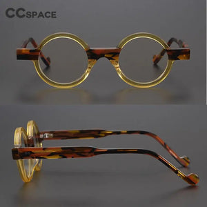 55104 Round Small Frame Colored Plate Glasses Frame Men's and Women's Retro Style Steampunk Glasses Prescription Glasses