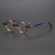 Carica l&#39;immagine nel visualizzatore di Gallery, 55104 Round Small Frame Colored Plate Glasses Frame Men&#39;s and Women&#39;s Retro Style Steampunk Glasses Prescription Glasses