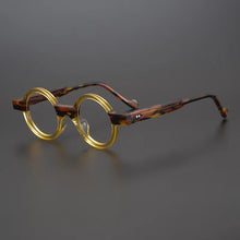 Carica l&#39;immagine nel visualizzatore di Gallery, 55104 Round Small Frame Colored Plate Glasses Frame Men&#39;s and Women&#39;s Retro Style Steampunk Glasses Prescription Glasses