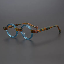 Carica l&#39;immagine nel visualizzatore di Gallery, 55104 Round Small Frame Colored Plate Glasses Frame Men&#39;s and Women&#39;s Retro Style Steampunk Glasses Prescription Glasses