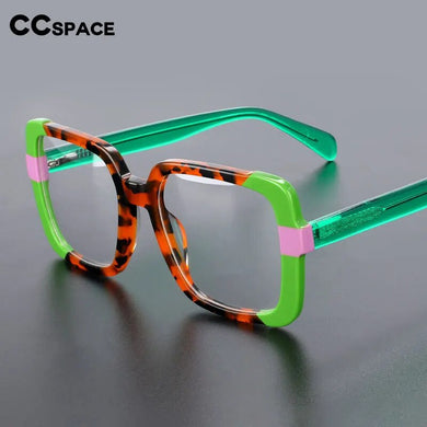 55271 Top Quality Acetate Frame  Color Matching Eyewear Frame Vintage Round Brand Design Eyeglasses Oculos De Grau