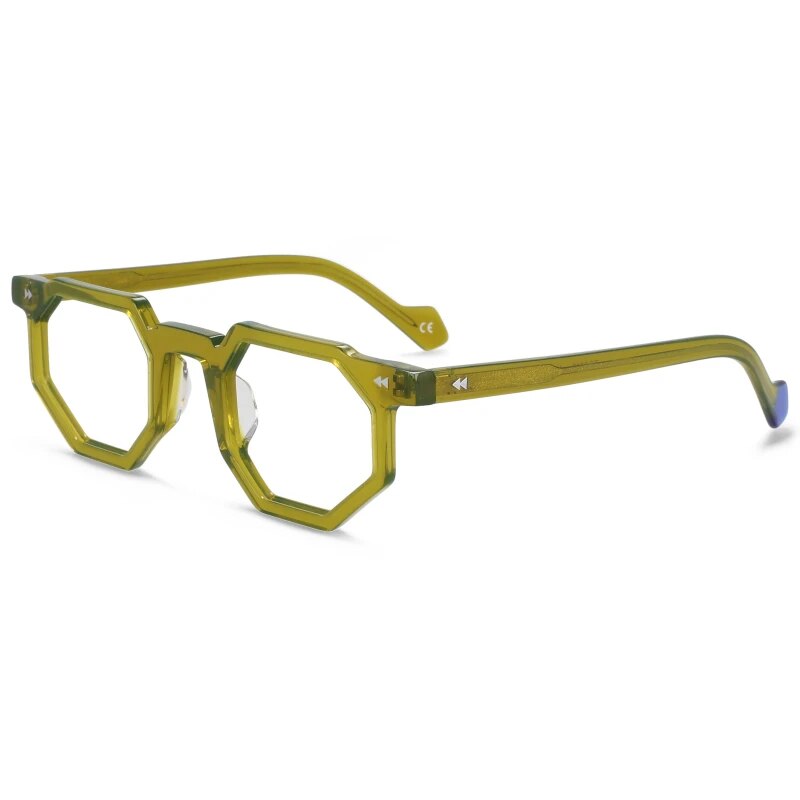 55351 Retro Acetate Glasses Frame Men   Designer Optical Eyewear Myopia Reading Women Prescription Eyeglasses