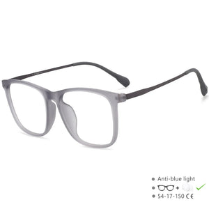 55521 Vintage Men's Pure Titanium Glasses Frame Transparent Women's Matte Black Square Ultra Light Computer Glasses