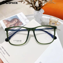 Load image into Gallery viewer, 55521 Vintage Men&#39;s Pure Titanium Glasses Frame Transparent Women&#39;s Matte Black Square Ultra Light Computer Glasses