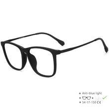 Load image into Gallery viewer, 55521 Vintage Men&#39;s Pure Titanium Glasses Frame Transparent Women&#39;s Matte Black Square Ultra Light Computer Glasses