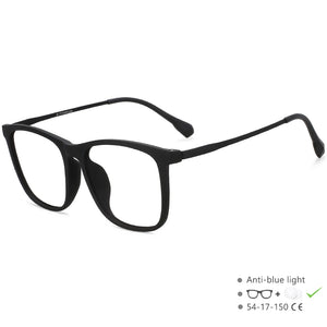 55521 Vintage Men's Pure Titanium Glasses Frame Transparent Women's Matte Black Square Ultra Light Computer Glasses