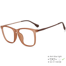 Load image into Gallery viewer, 55521 Vintage Men&#39;s Pure Titanium Glasses Frame Transparent Women&#39;s Matte Black Square Ultra Light Computer Glasses