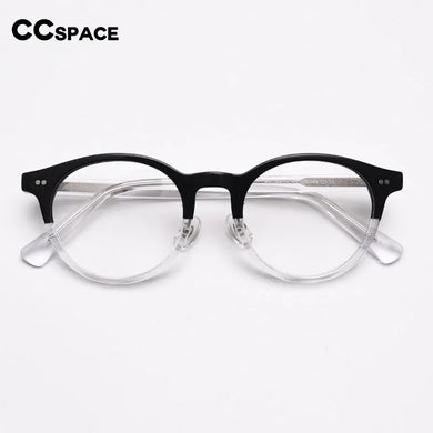 55692 Vintage Round Acetate Glasses Frame Men Round Myopia Optical Prescription Eyeglasses Frame Women Luxury Brand Eyewear