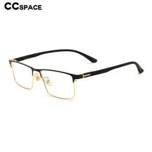 55739 Square Luxury Anti Blue Metal Glasses Frames Men Optical Fashion Computer Eyeglasses Customized Prescription Glasses