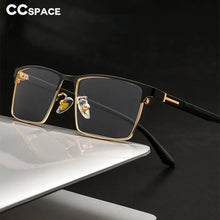 Load image into Gallery viewer, 55739 Square Luxury Anti Blue Metal Glasses Frames Men Optical Fashion Computer Eyeglasses Customized Prescription Glasses