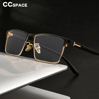 55739 Square Luxury Anti Blue Metal Glasses Frames Men Optical Fashion Computer Eyeglasses Customized Prescription Glasses