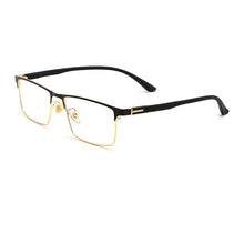 Load image into Gallery viewer, 55739 Square Luxury Anti Blue Metal Glasses Frames Men Optical Fashion Computer Eyeglasses Customized Prescription Glasses