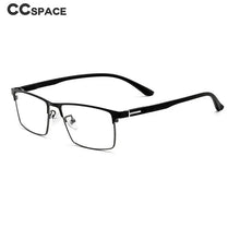 Load image into Gallery viewer, 55739 Square Luxury Anti Blue Metal Glasses Frames Men Optical Fashion Computer Eyeglasses Customized Prescription Glasses