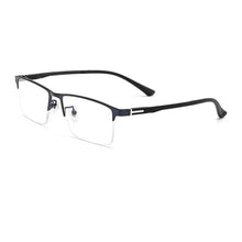 Load image into Gallery viewer, 55739 Square Luxury Anti Blue Metal Glasses Frames Men Optical Fashion Computer Eyeglasses Customized Prescription Glasses