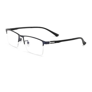55739 Square Luxury Anti Blue Metal Glasses Frames Men Optical Fashion Computer Eyeglasses Customized Prescription Glasses