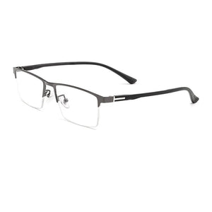 55739 Square Luxury Anti Blue Metal Glasses Frames Men Optical Fashion Computer Eyeglasses Customized Prescription Glasses