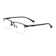 Load image into Gallery viewer, 55739 Square Luxury Anti Blue Metal Glasses Frames Men Optical Fashion Computer Eyeglasses Customized Prescription Glasses