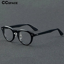 Load image into Gallery viewer, 55765 Vintage Leopard Acetate Glasses Frame Women Round Myopia Optical Prescription Eyeglasses Frame Men   Brand Eyewear