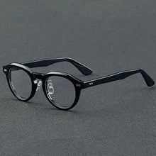 Load image into Gallery viewer, 55765 Vintage Leopard Acetate Glasses Frame Women Round Myopia Optical Prescription Eyeglasses Frame Men   Brand Eyewear
