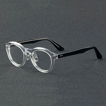 Load image into Gallery viewer, 55765 Vintage Leopard Acetate Glasses Frame Women Round Myopia Optical Prescription Eyeglasses Frame Men   Brand Eyewear