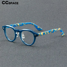 Load image into Gallery viewer, 55765 Vintage Leopard Acetate Glasses Frame Women Round Myopia Optical Prescription Eyeglasses Frame Men   Brand Eyewear