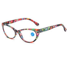 Carica l&#39;immagine nel visualizzatore di Gallery, 55874 Small Frame Floral Reading Glasses Cat Eye Retro Presbyopic Eyeglasses Blocking Blue Light Hyperopia Eyewear +1.0..+4.0