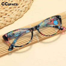 Carica l&#39;immagine nel visualizzatore di Gallery, 55874 Small Frame Floral Reading Glasses Cat Eye Retro Presbyopic Eyeglasses Blocking Blue Light Hyperopia Eyewear +1.0..+4.0