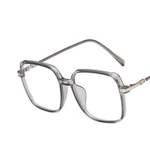 Load image into Gallery viewer, 55877 Blue Light Blocking Computer Glasses Women Fashion Big Size Vintage Square Eyewear Anti Eyestrain Transparent Eyeglasses