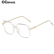Load image into Gallery viewer, 55877 Blue Light Blocking Computer Glasses Women Fashion Big Size Vintage Square Eyewear Anti Eyestrain Transparent Eyeglasses