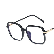 Load image into Gallery viewer, 55877 Blue Light Blocking Computer Glasses Women Fashion Big Size Vintage Square Eyewear Anti Eyestrain Transparent Eyeglasses