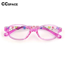 Load image into Gallery viewer, 55901 Girls Transparent Glasses Plain Glasses Children Radiation Protection for Kid Customized Prescription Glasses