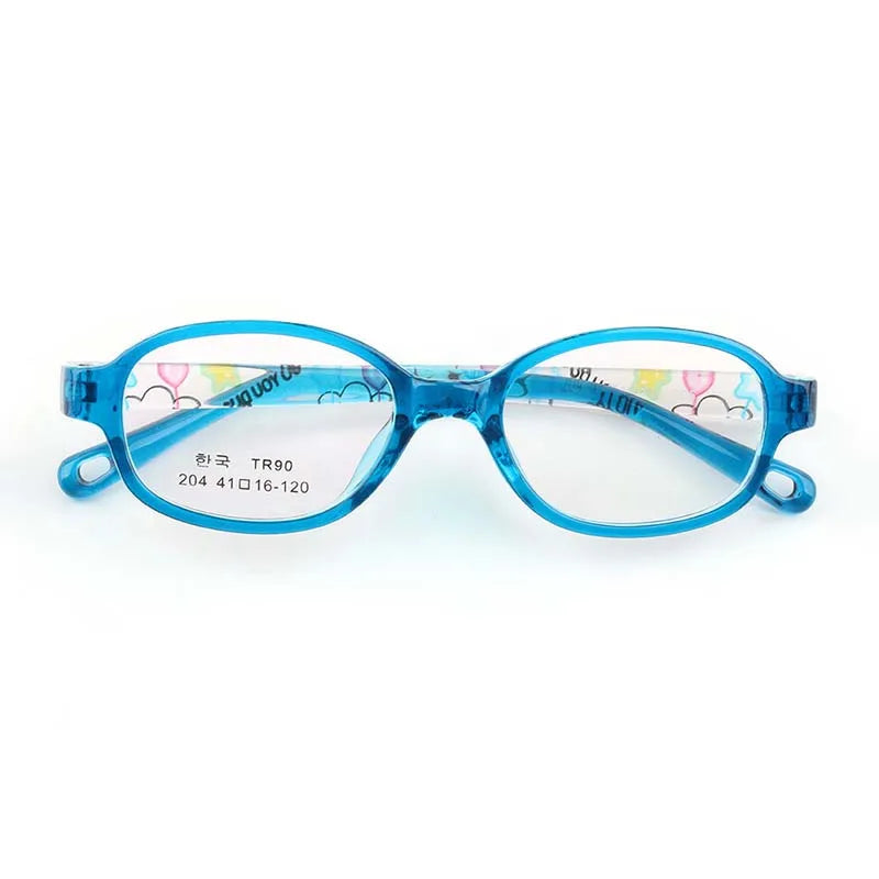 55901 Girls Transparent Glasses Plain Glasses Children Radiation Protection for Kid Customized Prescription Glasses