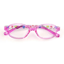 Load image into Gallery viewer, 55901 Girls Transparent Glasses Plain Glasses Children Radiation Protection for Kid Customized Prescription Glasses