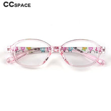 Load image into Gallery viewer, 55901 Girls Transparent Glasses Plain Glasses Children Radiation Protection for Kid Customized Prescription Glasses