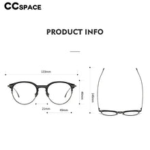 Load image into Gallery viewer, 55928 Vintage Handmade Pure Titanium Glasses Frame Retro Oval Round Men Eyeglasses Myopia Reading Eyewear Frames Oculos